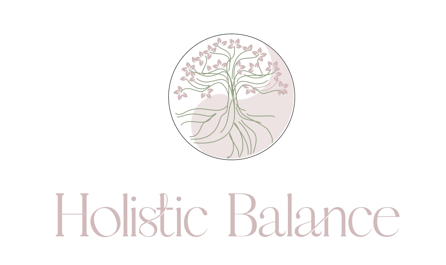 Logo Holistic Balance met tekst