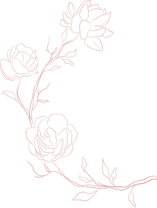 Holistic Balance roze bloemen halve cirkel