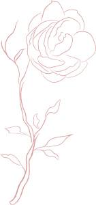 Roze bloem naar rechts